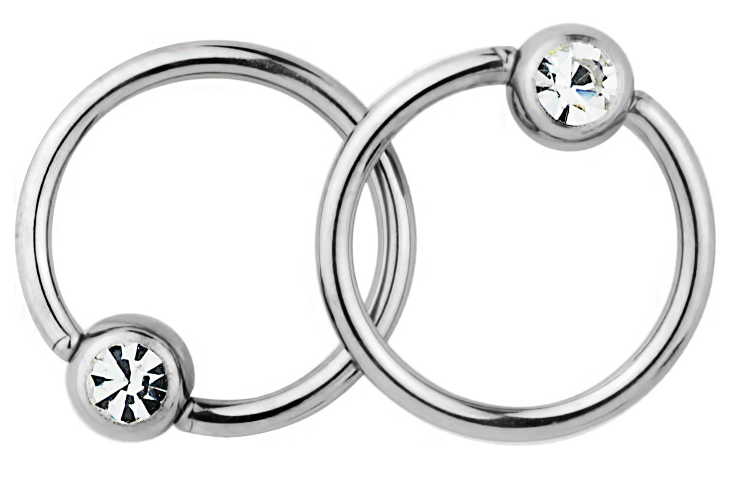 These 16 gauge rings are hypoallergenic and nickel free. They can be worn in a variety of 16 gauge body piercings.