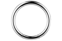 This 12 gauge segment hoop ring is hypoallergenic and nickel free. It can be worn in a variety of 12 gauge body piercings.