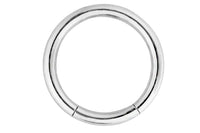 This 16 gauge segment hoop ring is hypoallergenic and nickel free. It can be worn in a variety of 16 gauge body piercings.