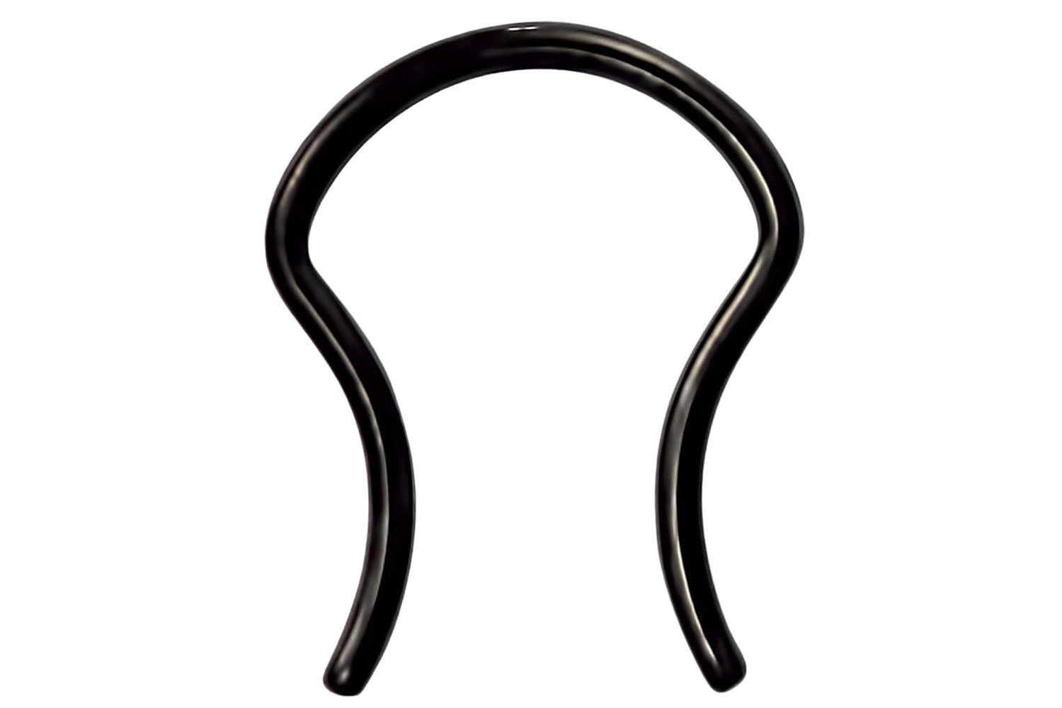 Black U-Shaped Septum Ring