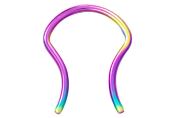 Rainbow U-Shaped Septum Ring