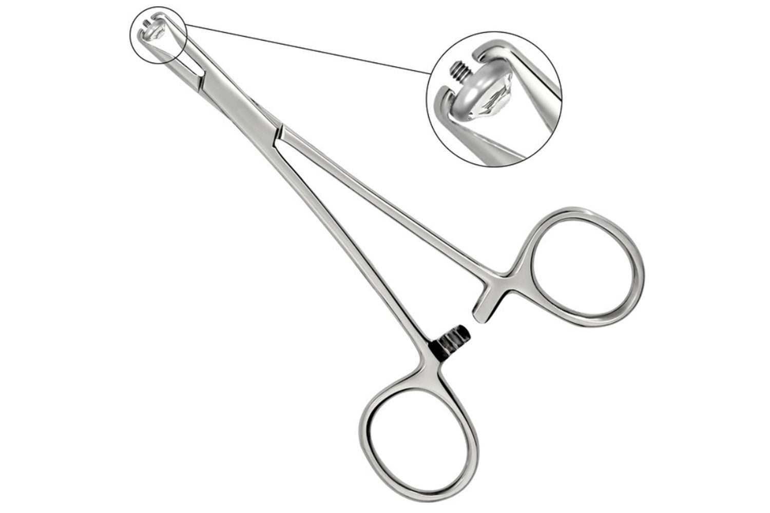 Bundle: Flat Disc Dermal + 5" Surface Anchor Forceps